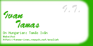ivan tamas business card